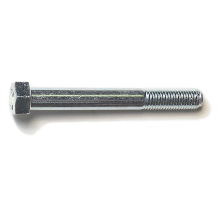 Midwest Fastener Class 8.8, M10-1.25 Hex Head Cap Screw, Zinc Plated Steel, 80 mm L, 3 PK 31044